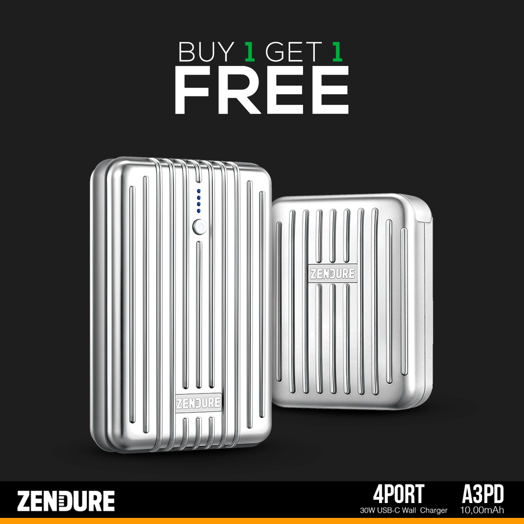 Zendure - A3PD + 4PORT Charge PD Packge Silver OZ168-E |ZDP04|