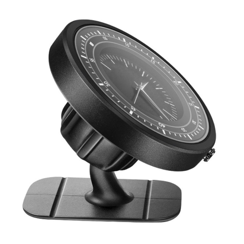 Universal Car Dashboard Mount Phone Holder Clock Strong Magnetic Stand (Black)