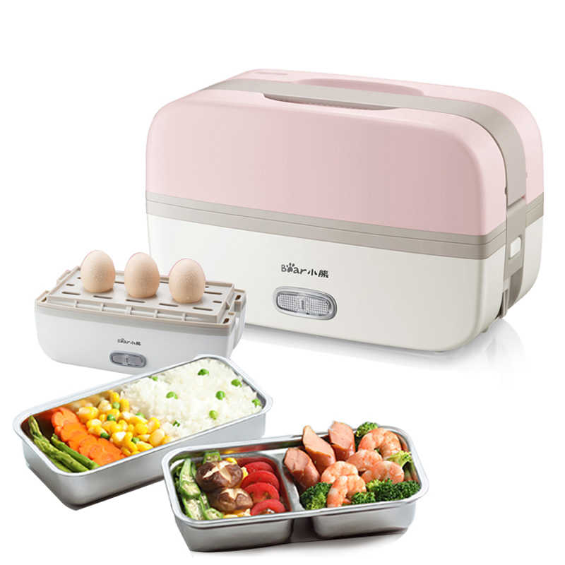 Bear Electric Lunch Box Double Layer 1 Person Plugged In To Heat Preservation Cooking