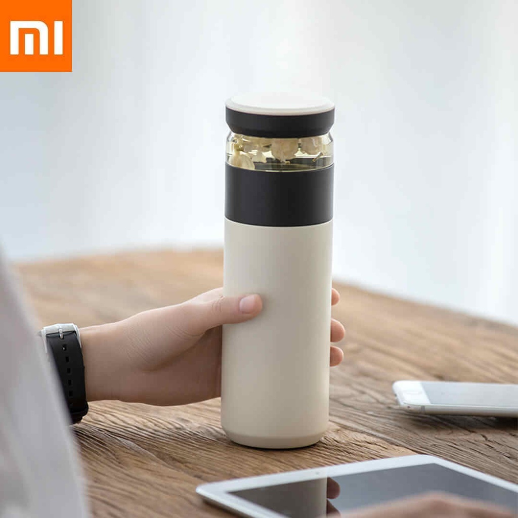 Xiaomi 520ml Fun Home Portable Water Vacuum Cup Tea Infuser Bottle Warm Keeping Food Grade PP Mug Thermas xiomi Outdoor Travel