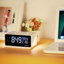 MOMAX QClock Digital LED Alarm Clock With Qi Wireless Charger Fast Charging Station QC1