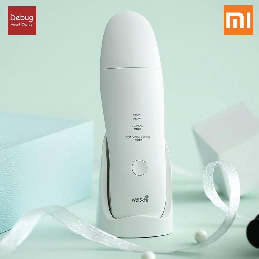 WellSkins WX-CJ101 Ultrasonic Skin Scrubber Skin Cleaner Face Cleaning Beauty Skin Care Machine