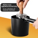Homeffect Knock Box with Improved Handling Innovative Barista Tool Professional Black