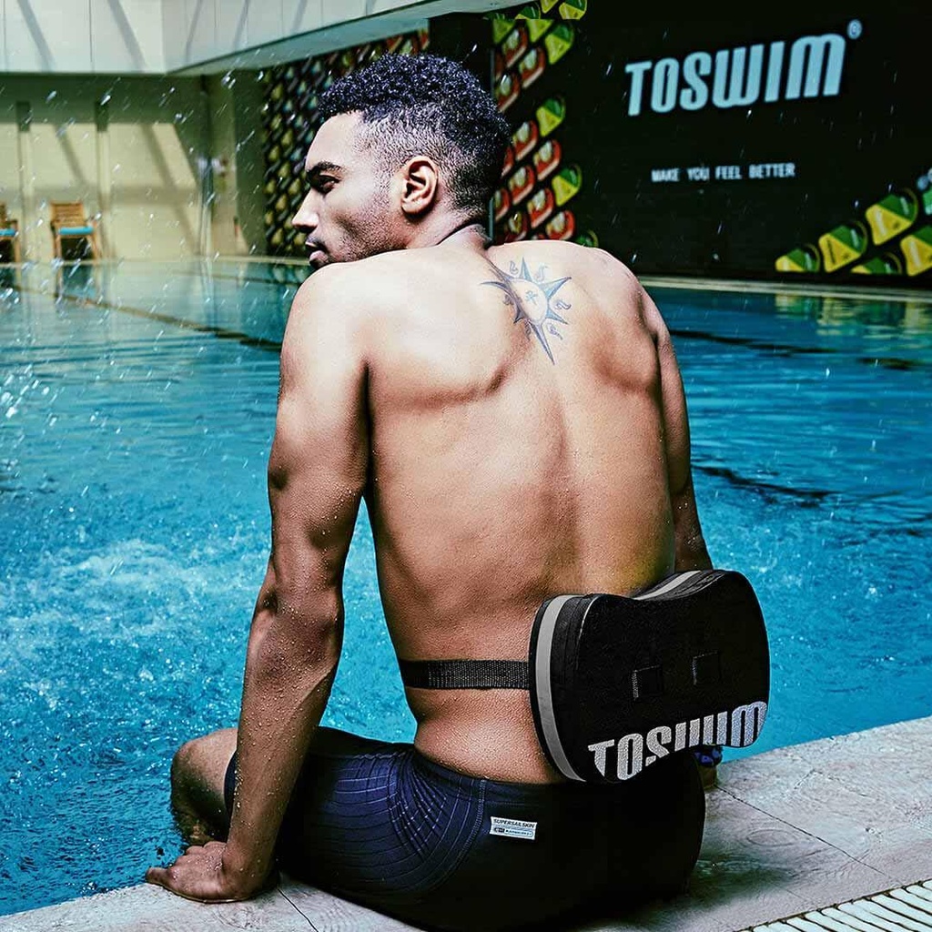 Xiaomi TOSWIM Back Float EVA Adjustable Swimming Belt Waist Training Equipment Swimming Float Board Silver