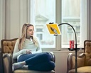 Aluminum Height Adjustable Universal Tablet Floor Stand - 110946