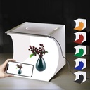 PULUZ Portable 7 Inch LED Portable Photo Studio 2 LEDs included 6 Colors Backdrops