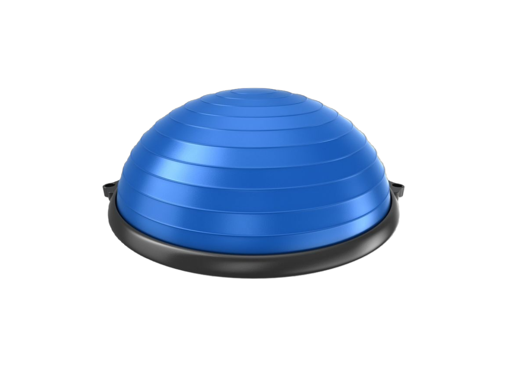 BOSU Balance Ball Trainer 25-Inch Half Stability Ball with Foot Pump, Workout DVDs & 350 lbs Weight Capacity for Balance, Strength & Fitness Training