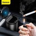 Baseus Premium Car Ashtray Portable Car Ashtray with LED Light Auto Cigarette Smoke Cup Holder