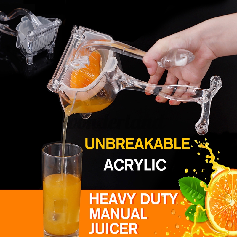 Fruit Press Unbreakable Acrylic Manual Juicer