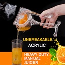 Fruit Press Unbreakable Acrylic Manual Juicer