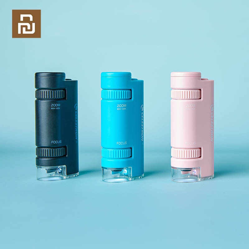 Xiaomi Celestron 60x-120x Portable High Power Microscope SCXJ-001 Black