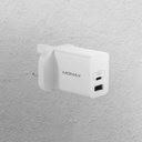 Momax OnePlug 2 Ports usb fast Charger PD3.0 20W MAX UM13 UK White