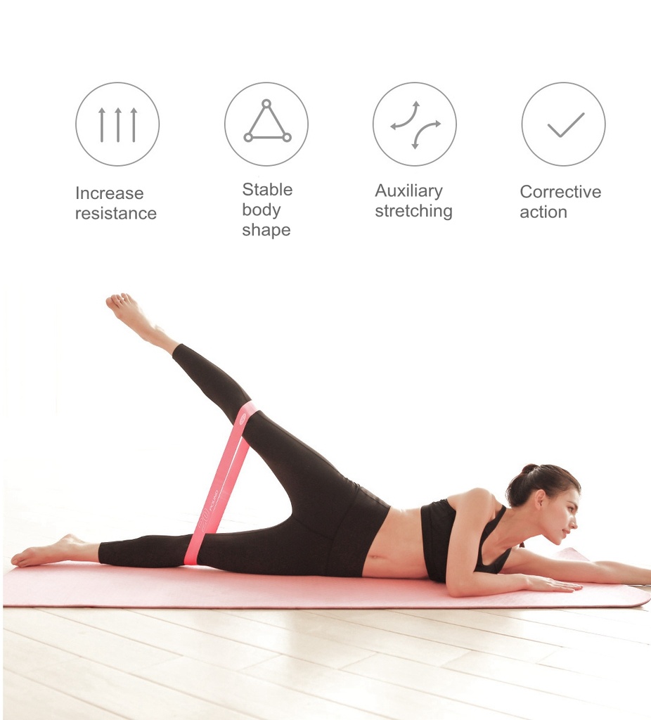 XIAOMI YMRB-L600 YUNMAI 10POUND RESISTANCE WORKOUT PULL UP FITNESS BAND RESISTANCE BANDS WORKOUT EXERCISE PILATES YOGA BANDS LOOP WRIST ANKLE