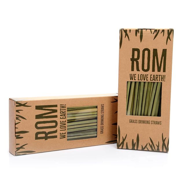 100% organic premium herbal straws | friendly natural disposable drinking straws | A sustainable alternative to plastic - 100 count pack