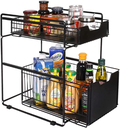 2 LAYER SLIDING UNDER THE SINK ORGANIZER DRAWER IDEAL CABINET BASKET RACK