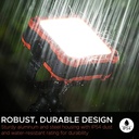 PROMATE | TrekMate-1 | Outdoor Portable LED Flood Light With | 10,000 | mAh Built-in Power Bank