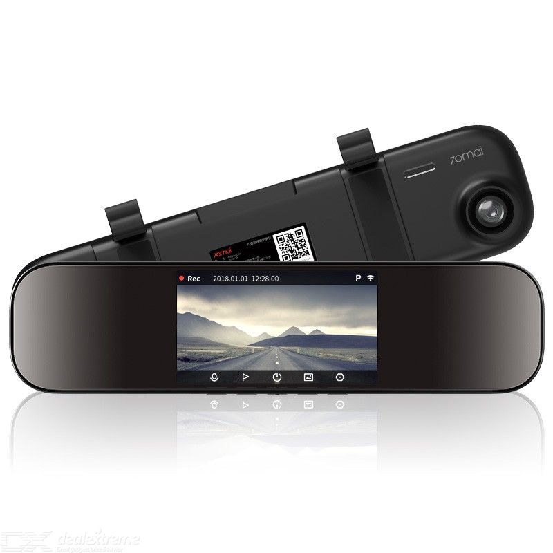 كاميرا سيارة / داش كام من 70mai على شكل مرآة خلفية – بدقة 1600P مع مستشعر SONY IMX335، D04، لتسجيل القيادة بوضوح عالي.