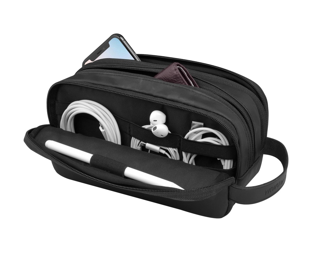Wiwu Salem Pouch Travel in style Electronics Cable and Cord Organizer Pouch Black |STPB / STPGR|
