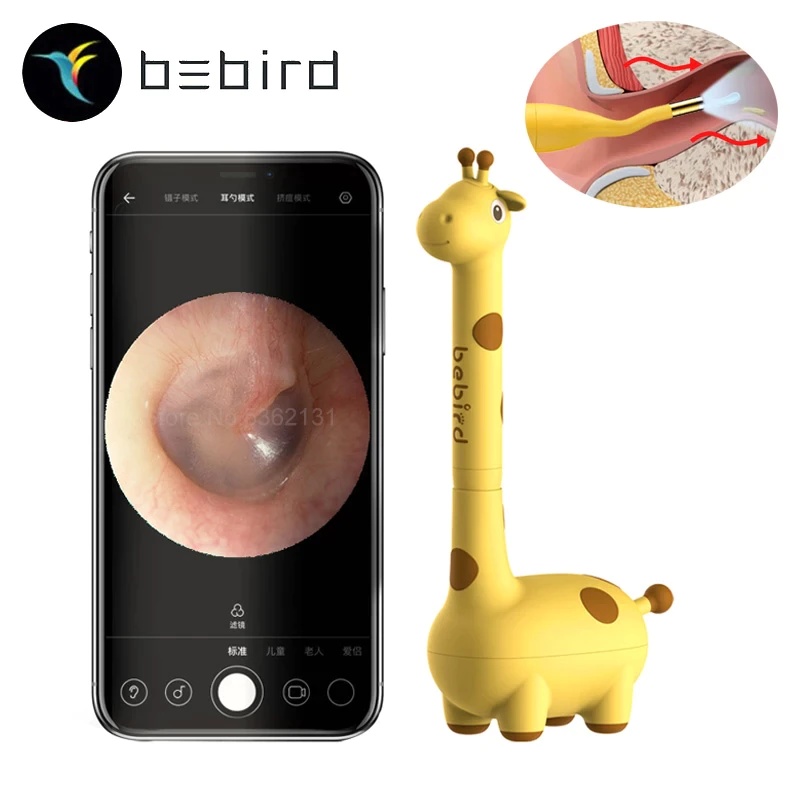 Bebird D3 Pro Ear Cleaner Wireless Wax Removal Cleaning Tool 8 Mega Otoscope IP65 Waterproof Child Endoscope Health Care