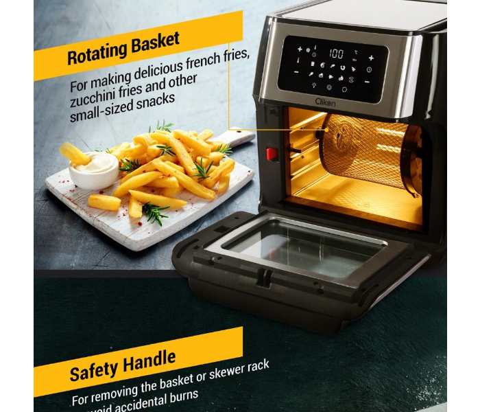 CLICKON 10L CAPACITY HOT AIR FRYER COOK WITH OVEN FEATURES | CK-350 | - | 1800W |