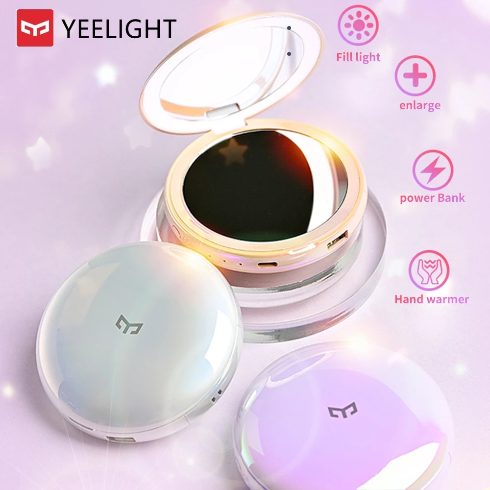 XIAOMI - YEELIGHT 4 IN 1 LIGHT MIRROR Built-in POWER BANK & HAND WARMER
