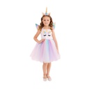 Unicorn Cosplay Costume For Toddler Girls Rainbow Dance Costume with Headband