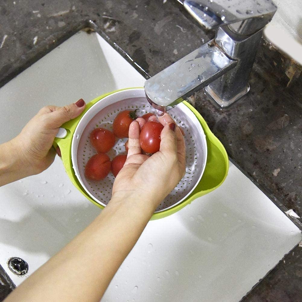 MESH Strainer Drain Basket  | Easy to Use | 360 Degrees Rolling for Washing & Straining | Store fruits, vegetables & groceries