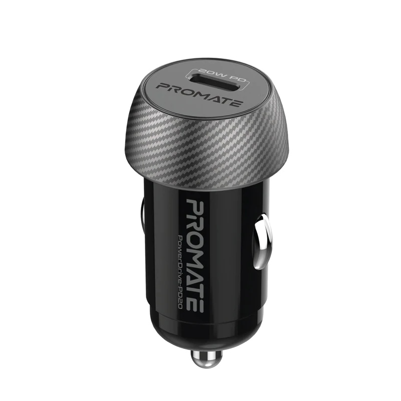 Promate | PowerDrive-PD20 | 20W Mini Car Charger with Power Delivery