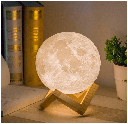 3D Moon Lamp, Moon Night Light with Stand &amp; Remote&amp;Touch Control and USB Rechargeable, 16 LED Colors, Moon Light for Birthday Family Couple Baby Teen