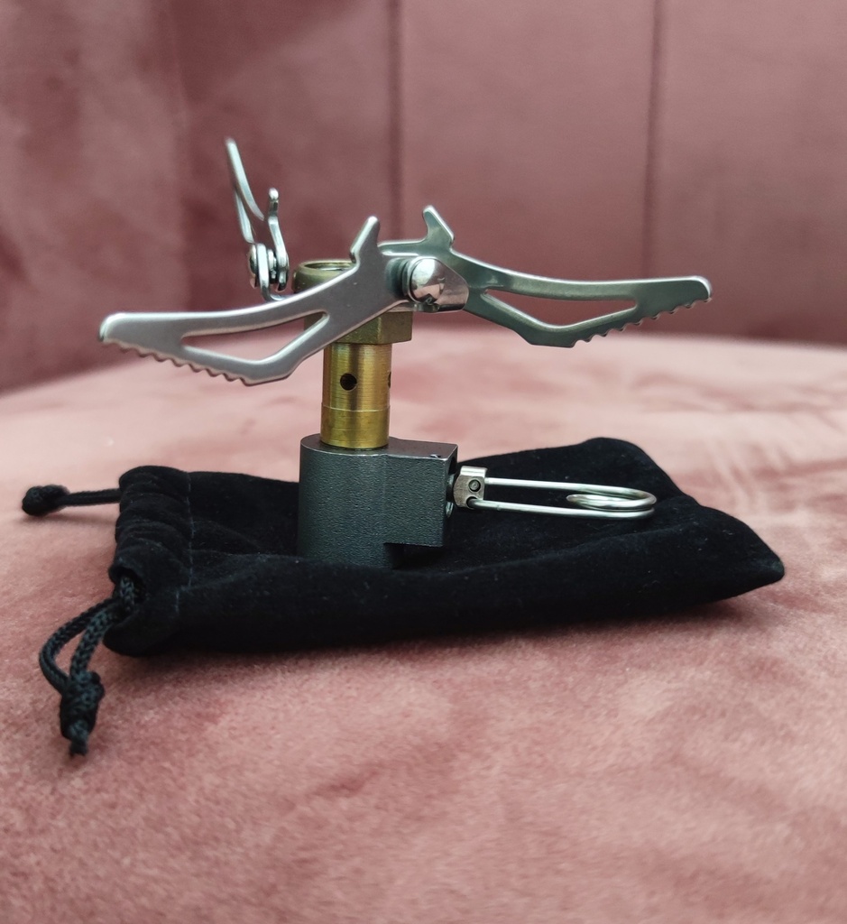 Omega Foldable Titanium Mini Camping Pocket Stove