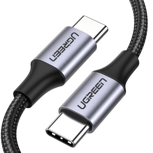 UGREEN USB-C to USB-C Fast Charging & Data Cable 60W Power Delivery 480Mbps USB 2.0 Nylon Braided - PD & QC 3.0 Compatible | US261 | 50150 |