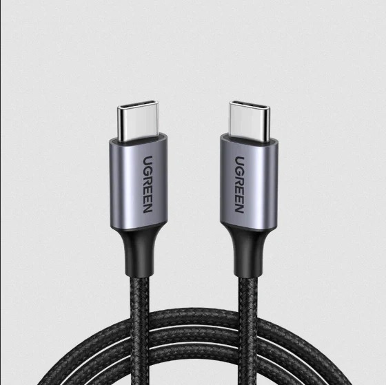 UGREEN Type-C to Type-C Fast Charging & Data Cable, 100W PD, 480Mbps, Nylon Braided | US316 / 70427 |