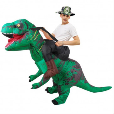 Inflatable Riding T-Rex Dinosaur Cosplay Costume