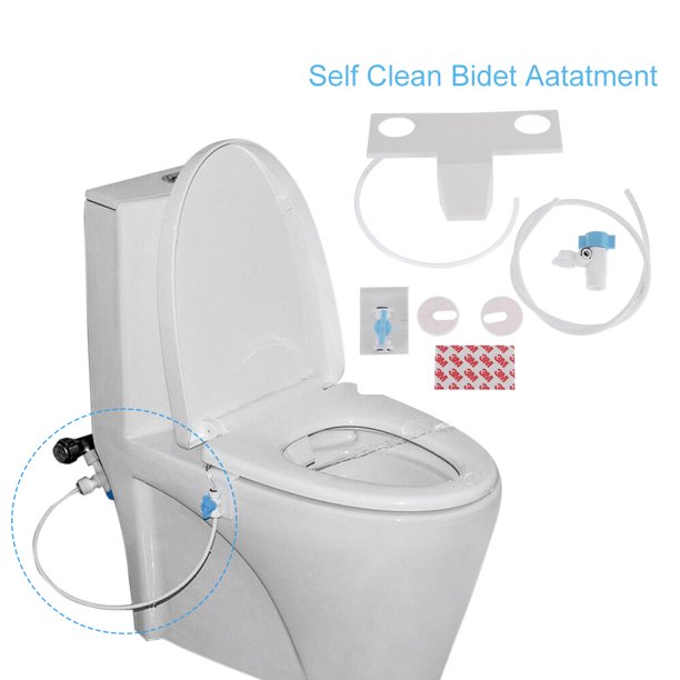 Bathroom Bidet Toilet Fresh Water Spray Clean Seat Non-Electric Attachment Kit