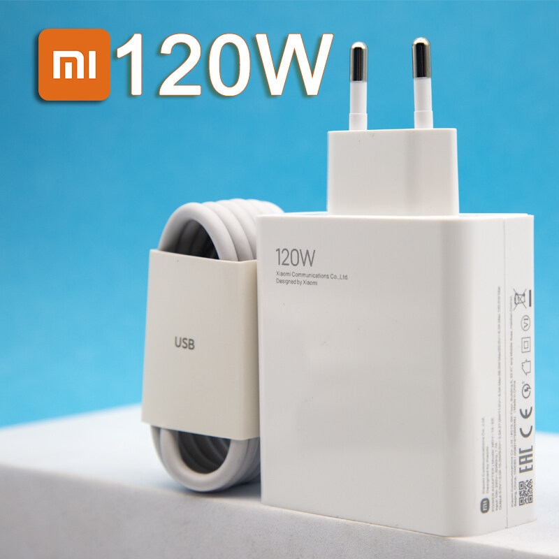 XIAOMI 120W FAST WALL CHARGER COMBO WITH | TYPE-C TO USB-A | CHARGING & DATA CABLE |MDY-13-EE|