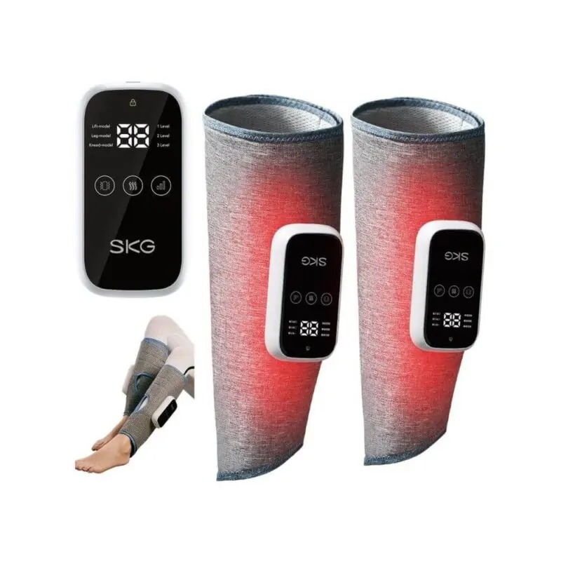 SKG | 2PCS | Heating Compress Air Pressure Kneading Wireless Portable Relaxation & Leg Massager |  BM3-E |