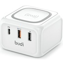Budi Wireless Charger Multi 3 Ports Charge Station 5W Qi Wireless Charger | M8J317W |