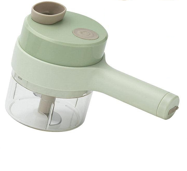 4 in 1 Multifunctional usb rechargeable Handheld Electric Vegetable Cutter Set, Garlic Mud Masher Food Chopper, Portable Mini Wireless Food Processor, vegetable cutter slicer for Garlic Pepper