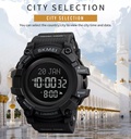 SKMEI Luxury Smart LED Azan Watch – Digital Display, Prayer Alarm, Calendar, Waterproof Design | 1680 |