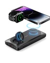 VEGER Dual Wireless PD Fast Power Bank 10000mAh PD22.5W+MagSafe for iPhone/ iWatch/Ear Pods Black | VP-1156 |