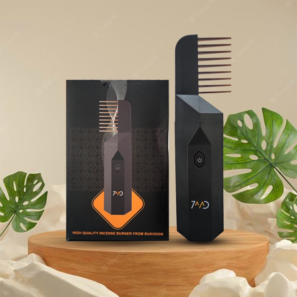 7MD STORE | B26 | Comb Bukhoor USB Portable Women Hair Bakhoor Incense Burner