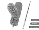 Dusters for Cleaning Brush, Dust Brush Microfiber Head Bendable Washable Duster, RoseFinch Fang Dusting Wand Extendable 32" - 98", Wet or Dry Use