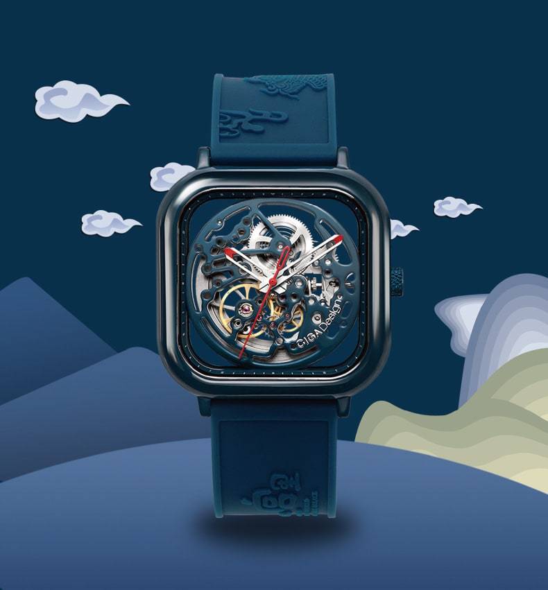 XIAOMI CiGa LIMITED EDITION AUTOMATIC MECHANICAL SKELETON WRISTWATCH Z051-BUBU-N5BU