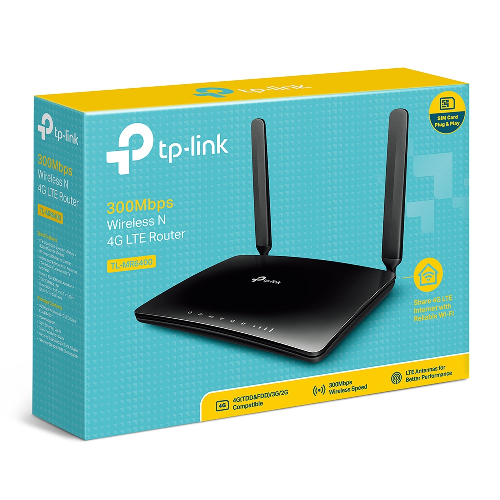 TP-Link 300MB/S 4G Router TL-MR6400