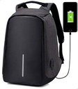 Anti Theft Laptop Backpack For Unisex -Black