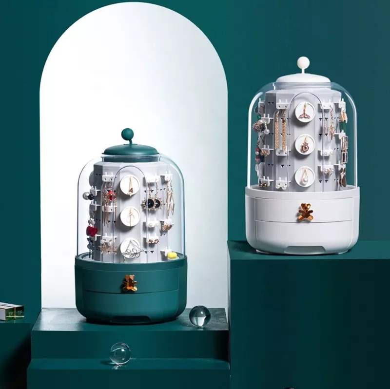 360 Rotating Makeup & Jewelry Organizer Storage Box