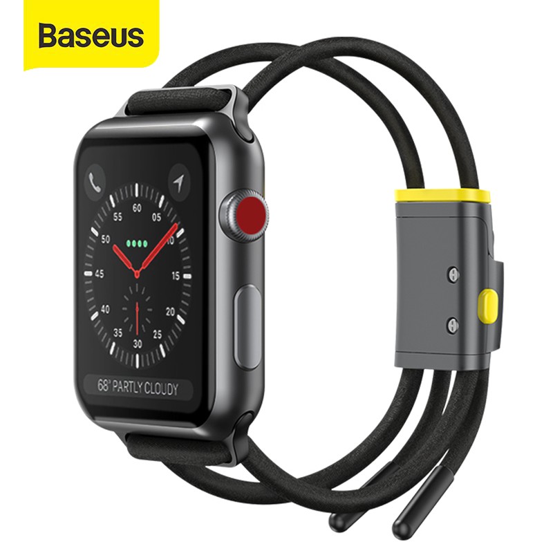 Baseus Lockable Rope Strap For Apple Watch Series 3/4/5 with Strap Storage Double Ropes Watch Strap