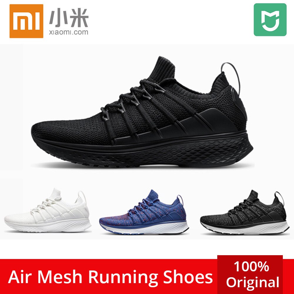 Original Xiaomi Mijia Sneakers 2 Men's Sports outdoor Shoes Mi smart sneaker Elastic Knitting Breathable Vamp Running Shoes