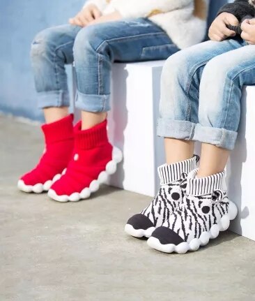 Xiaomi water-proof flying weaving children's casual shoes parent-child Christmas autumn and winter boots technology smart shoes