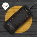 7MD STORE 3,000W MULTI-PORT POWER SOCKET & CHARGING STATION 2 METER WIRE LENGHT WITH SMART IQ SAFETY